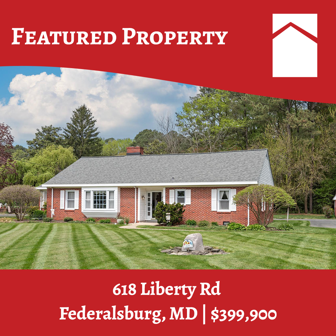 Well maintained brick ranch house located at 618 Liberty Rd, Federalsburg. Featured property graphic for Powell Realtors