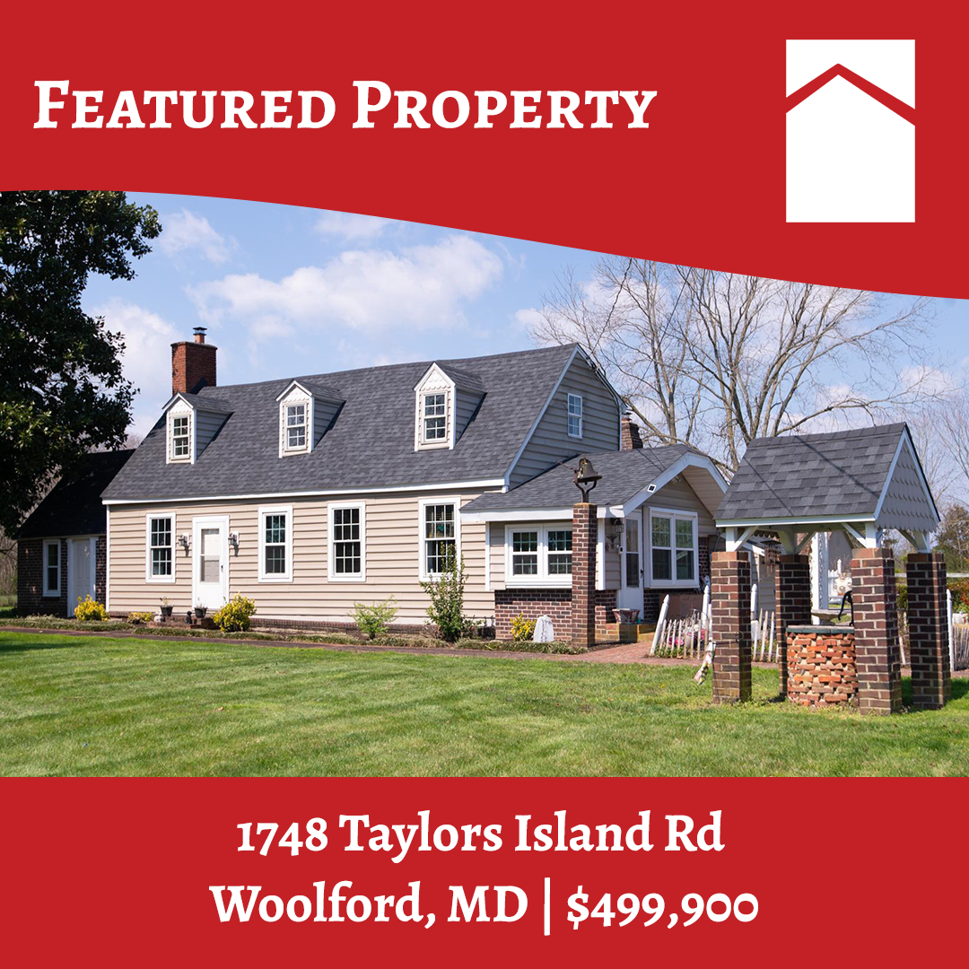 Featured property graphic for 1748 Taylors Island Rd in Woolford, MD sold by Powell Realtors